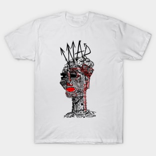 War In Man Doodle Black T-Shirt